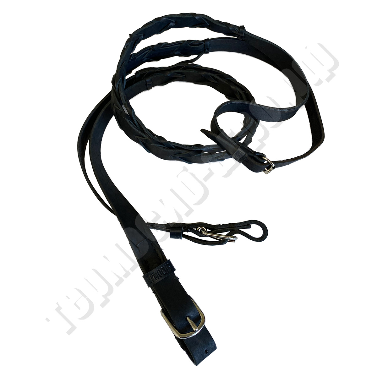 Поводья чепраковые плетеные 25 мм.